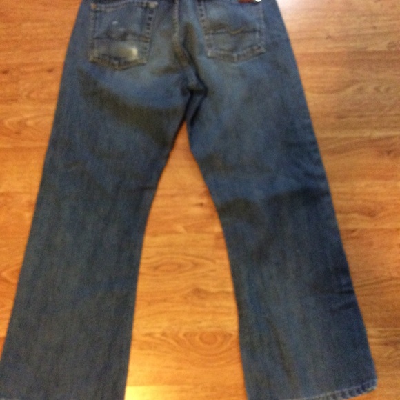 7 For All Mankind 30W by 28L Button Fly Denim - Picture 3 of 5